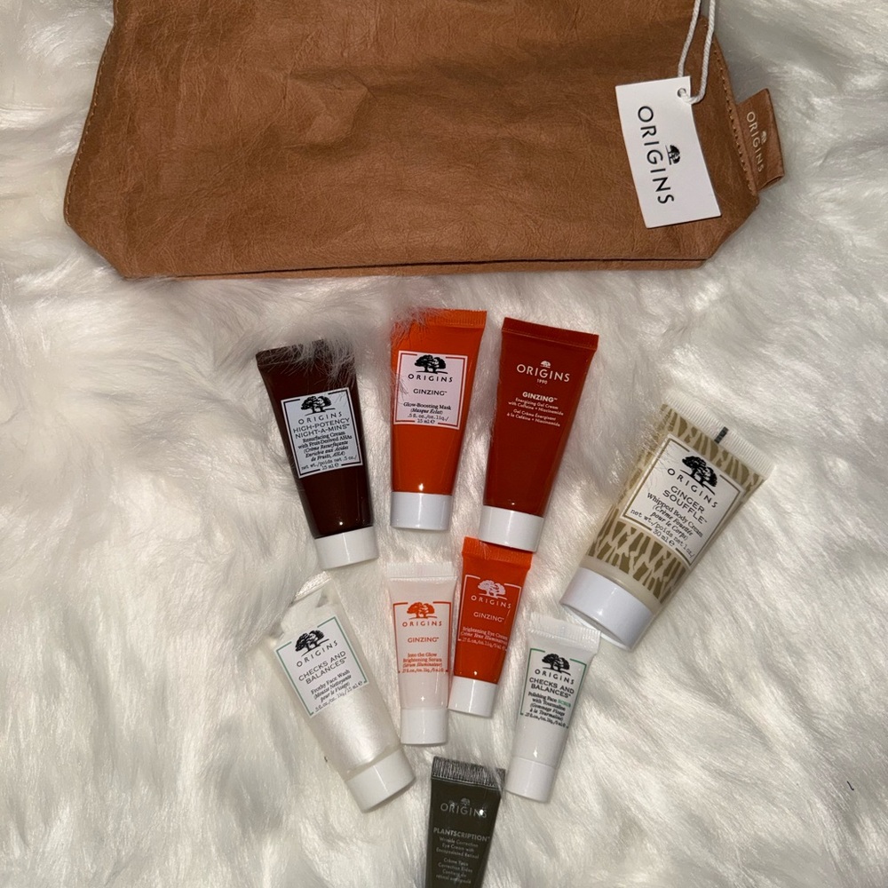 Origins Skincare Collection with Tan Bag
